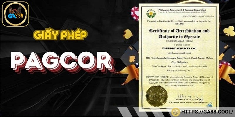 Sự hợp pháp của nhà cái GA88